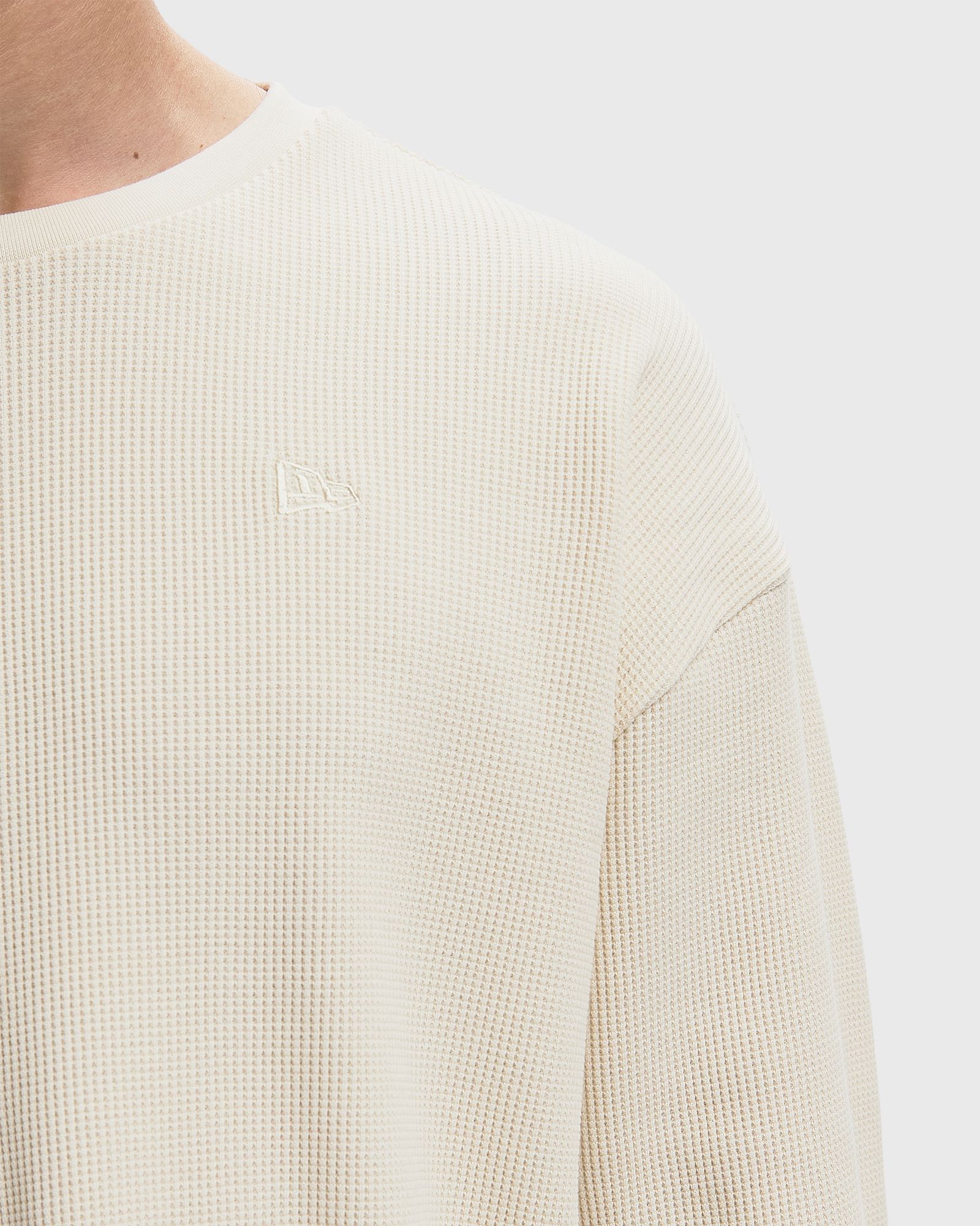 NE LS WAFFLE TEE NEWERA