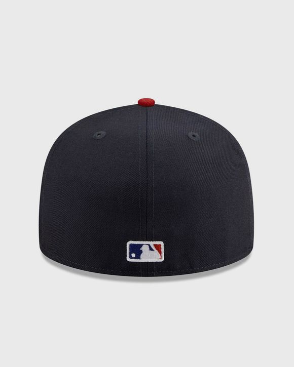 New Era×FEAR OF GOD×MLB 59FIFTYキャップBR1/2 New Era x Fear of God 59FIFTY MLBLOG Blue/Red | BSTN Store