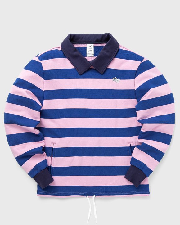 Puma stripe crew neck hot sale sweater