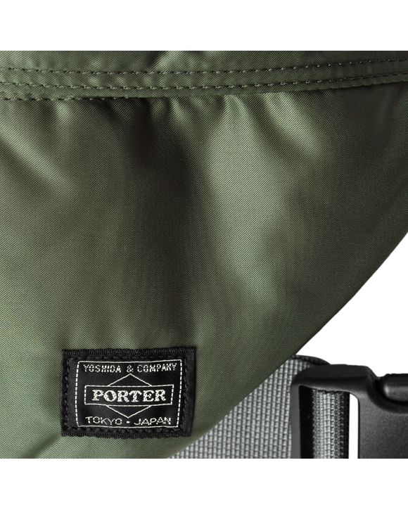 PORTER TANKER 2POCKET WAIST BAG GREEN 14X7 622-68302-30