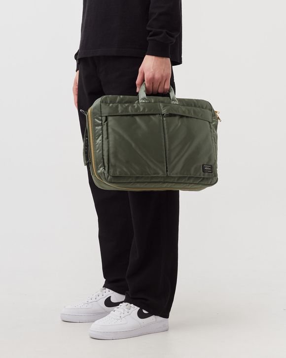 Porter-Yoshida & Co. TANKER 3WAY BRIEFCASE Green | BSTN Store