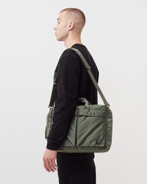 TANKER 3WAY BRIEFCASE - SAGE GREEN