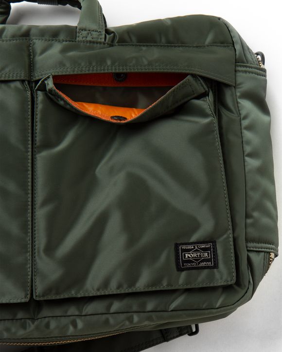 Porter-Yoshida & Co. TANKER 3WAY BRIEFCASE Green - SAGE GREEN