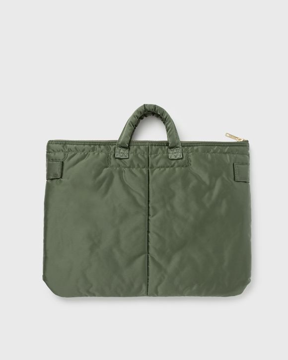 Porter-Yoshida & Co. TANKER SHORT HELMET BAG (L) Green - SAGE GREEN