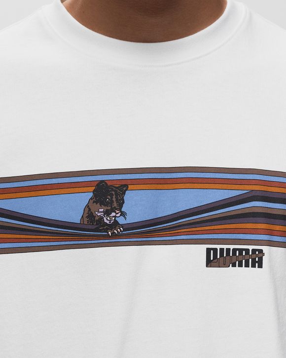 ★★PUMA★★ PUMA x NOAH Graphic Longsleeve 62386202 Shop White Mens Puma Graphic Crew Neck Long Sleeve T-Shirt X