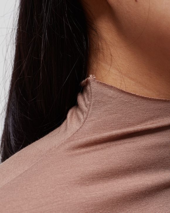 Cropped Mock Neck Long Sleeve