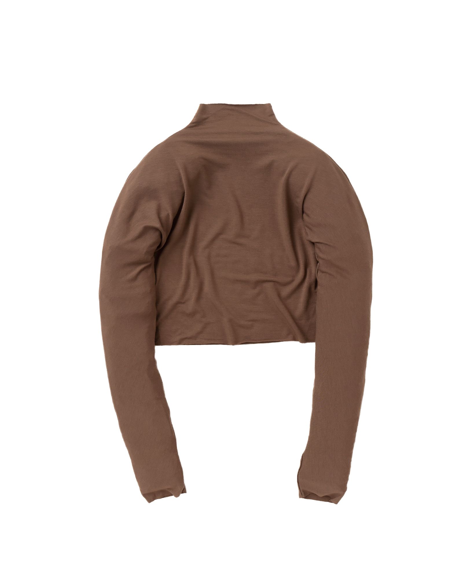 Cropped Mock Neck Long Sleeve