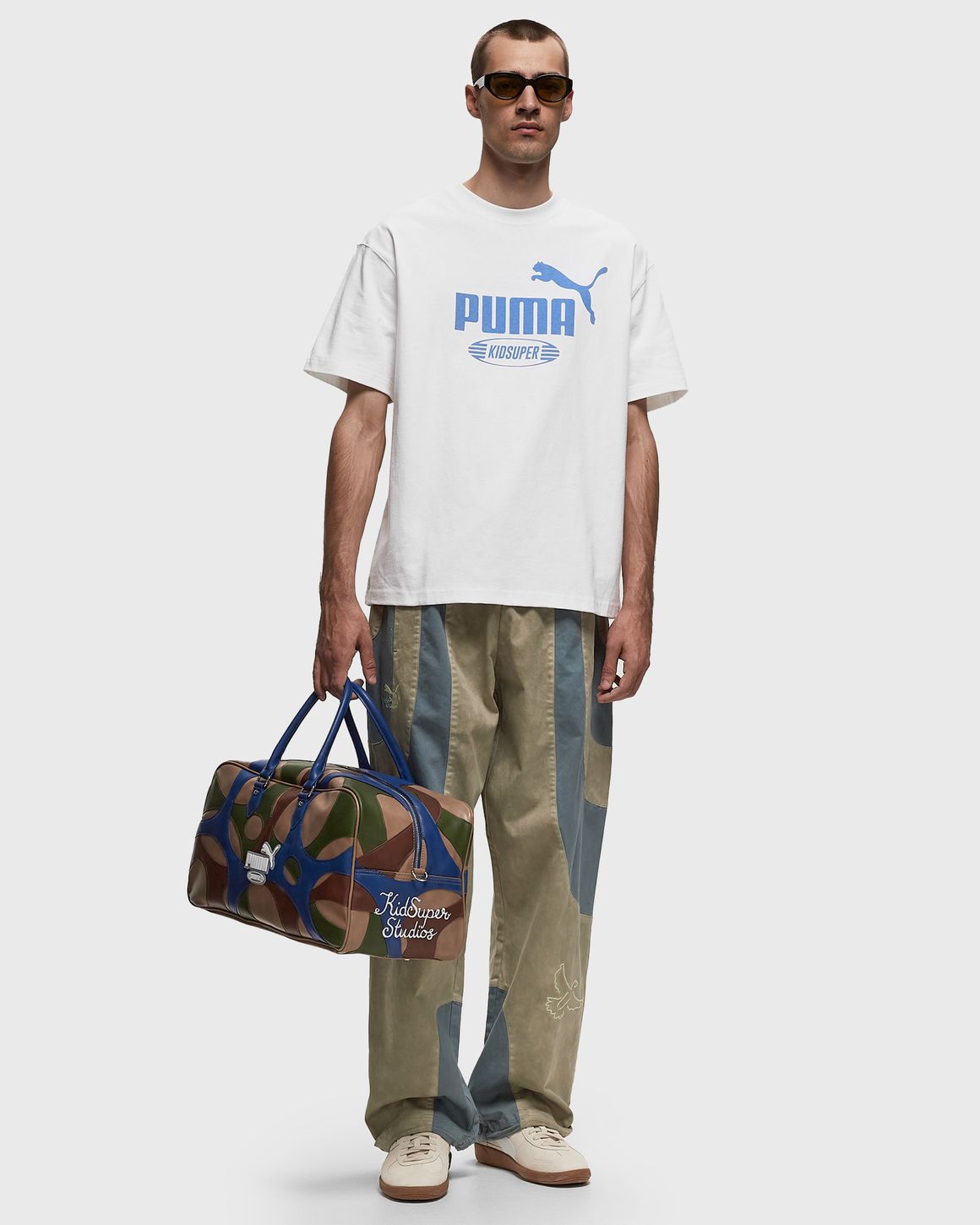 国内送 PUMA x KIDSUPER グラフィック ジャージ Tシャツ 2カラ− Puma x KIDSUPER Graphic Tee White | BSTN Store