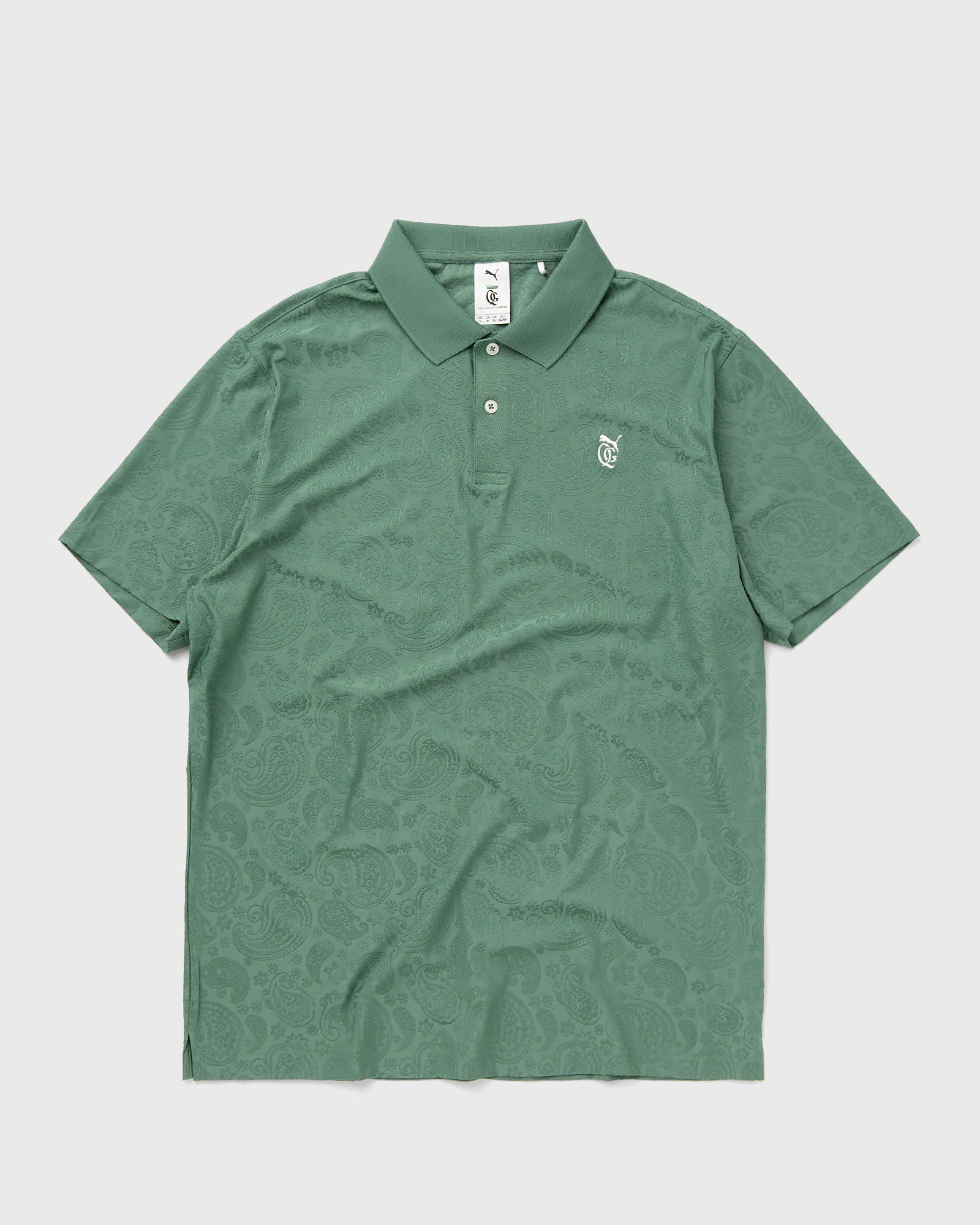 Puma - x qgc jacquard paisley polo men polos green in größe:xxl