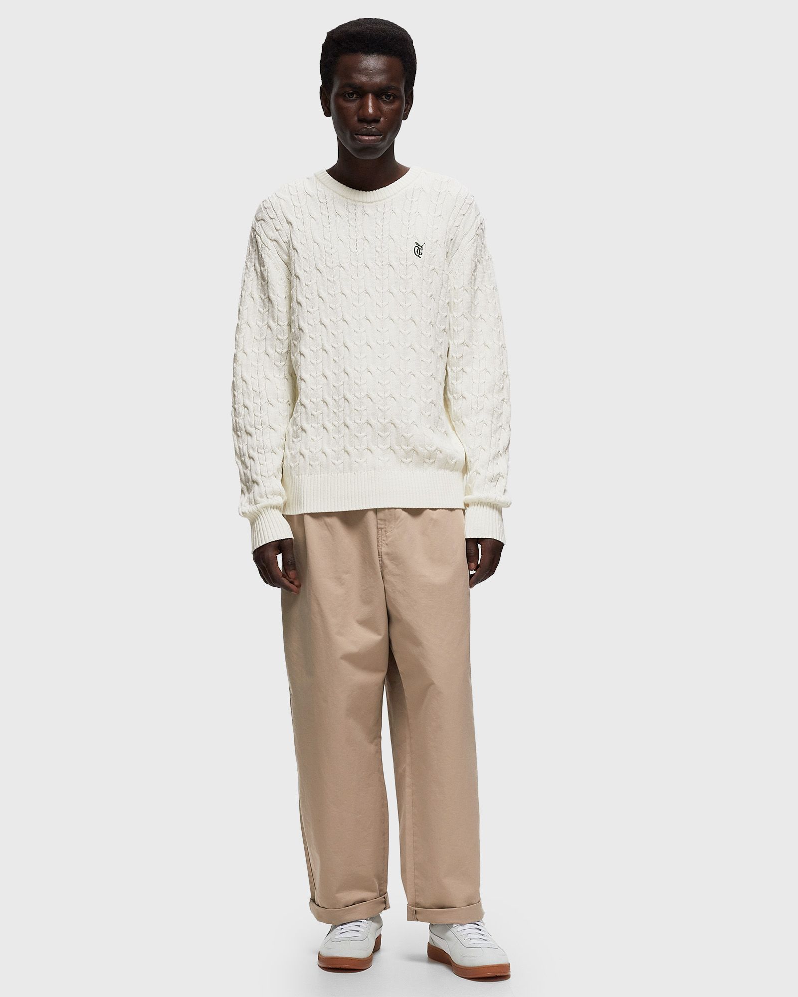 PUMA x QGC CABLE KNIT SWEATER