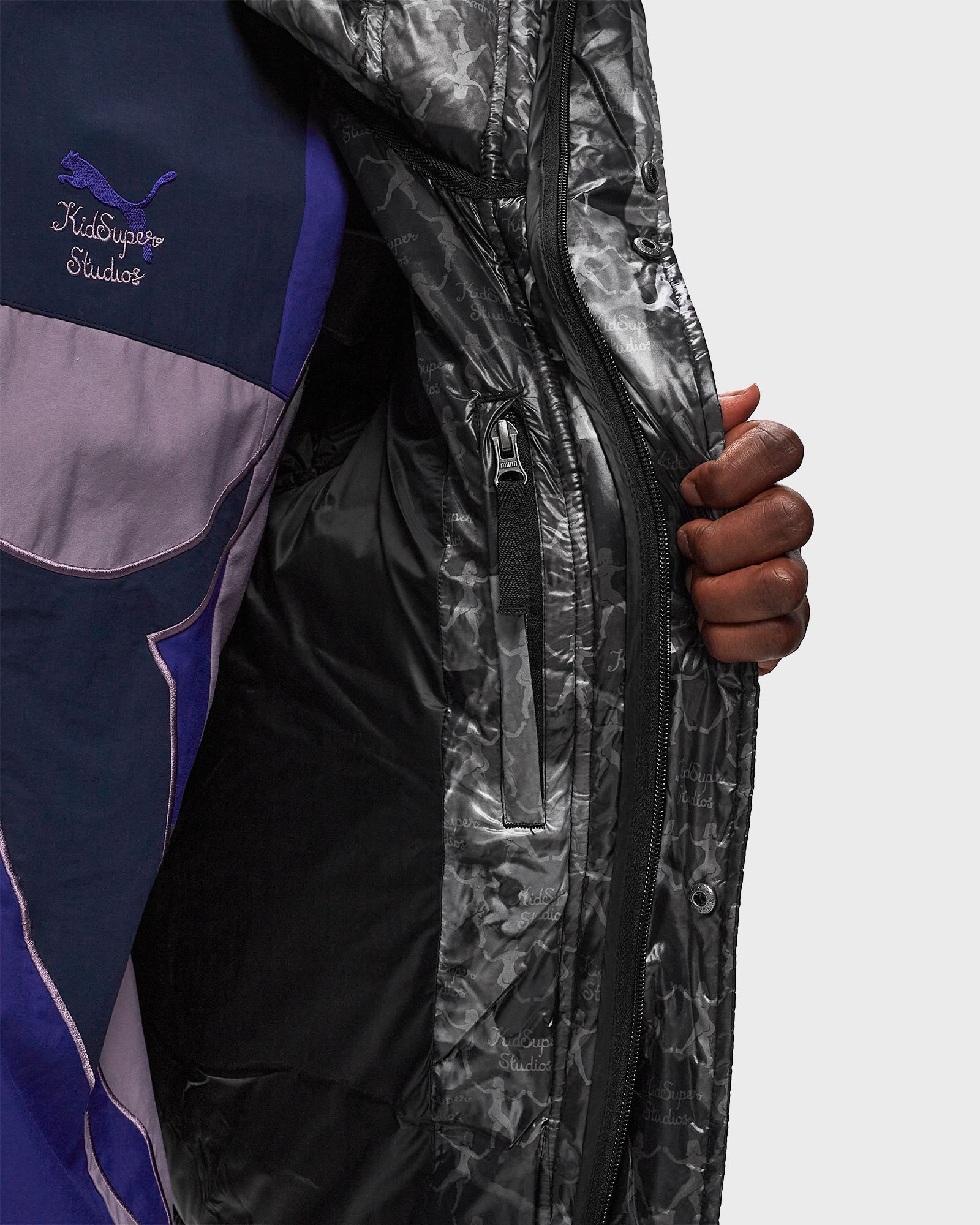 x KIDSUPER MMQ AOP Puffer Jacket