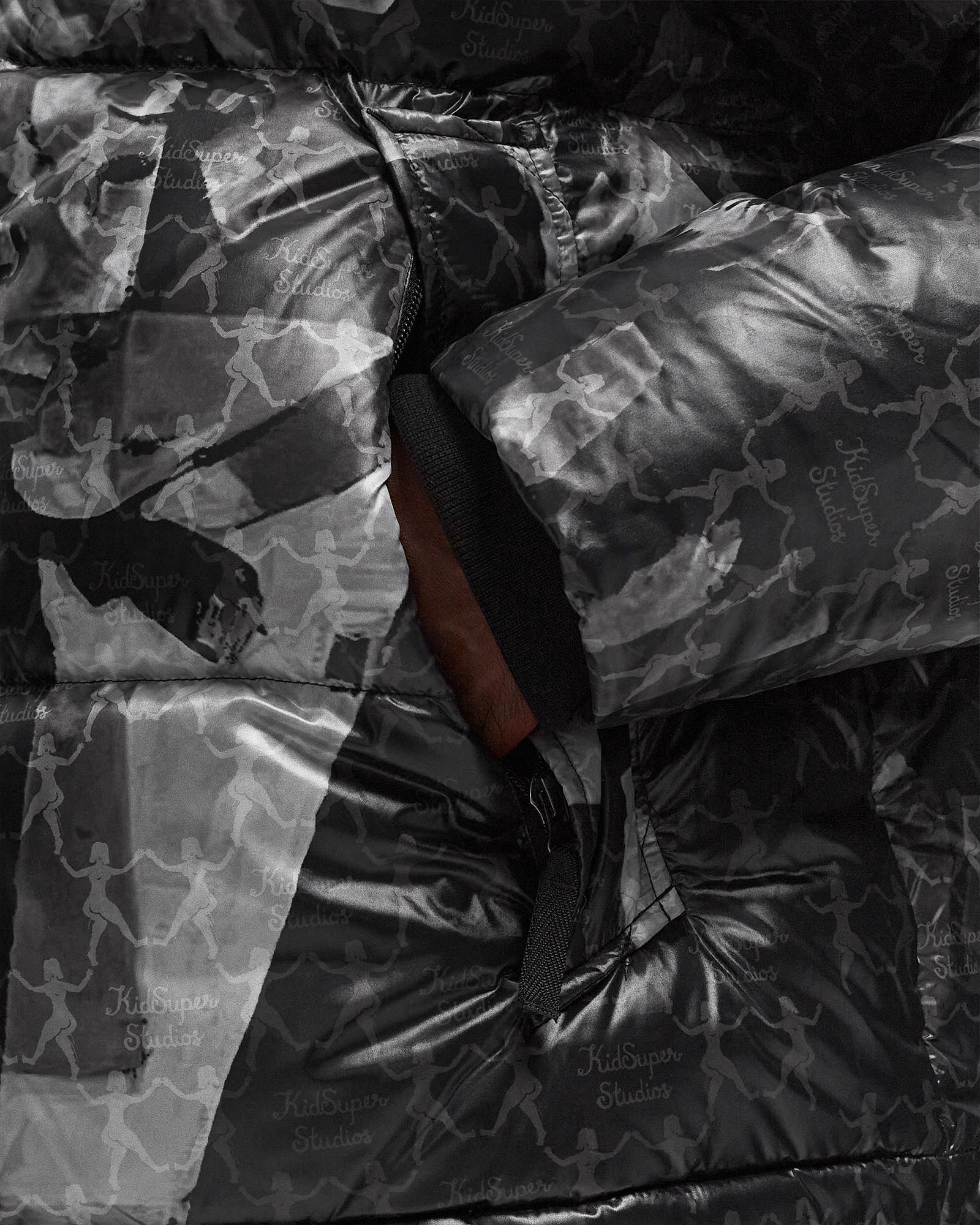 x KIDSUPER MMQ AOP Puffer Jacket