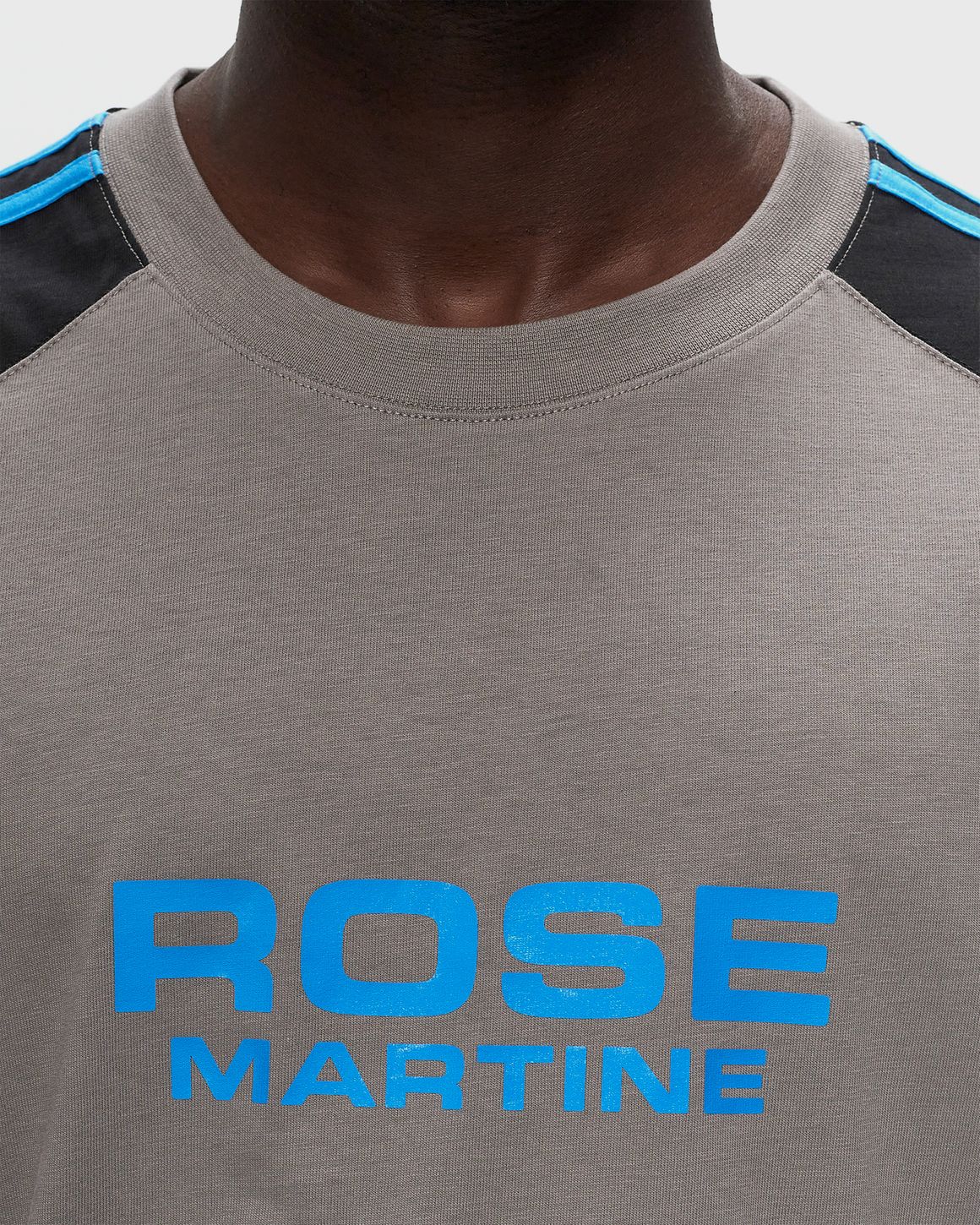 OVERSIZED PANELLED T-SHIRT in GREEN | Martine Rose