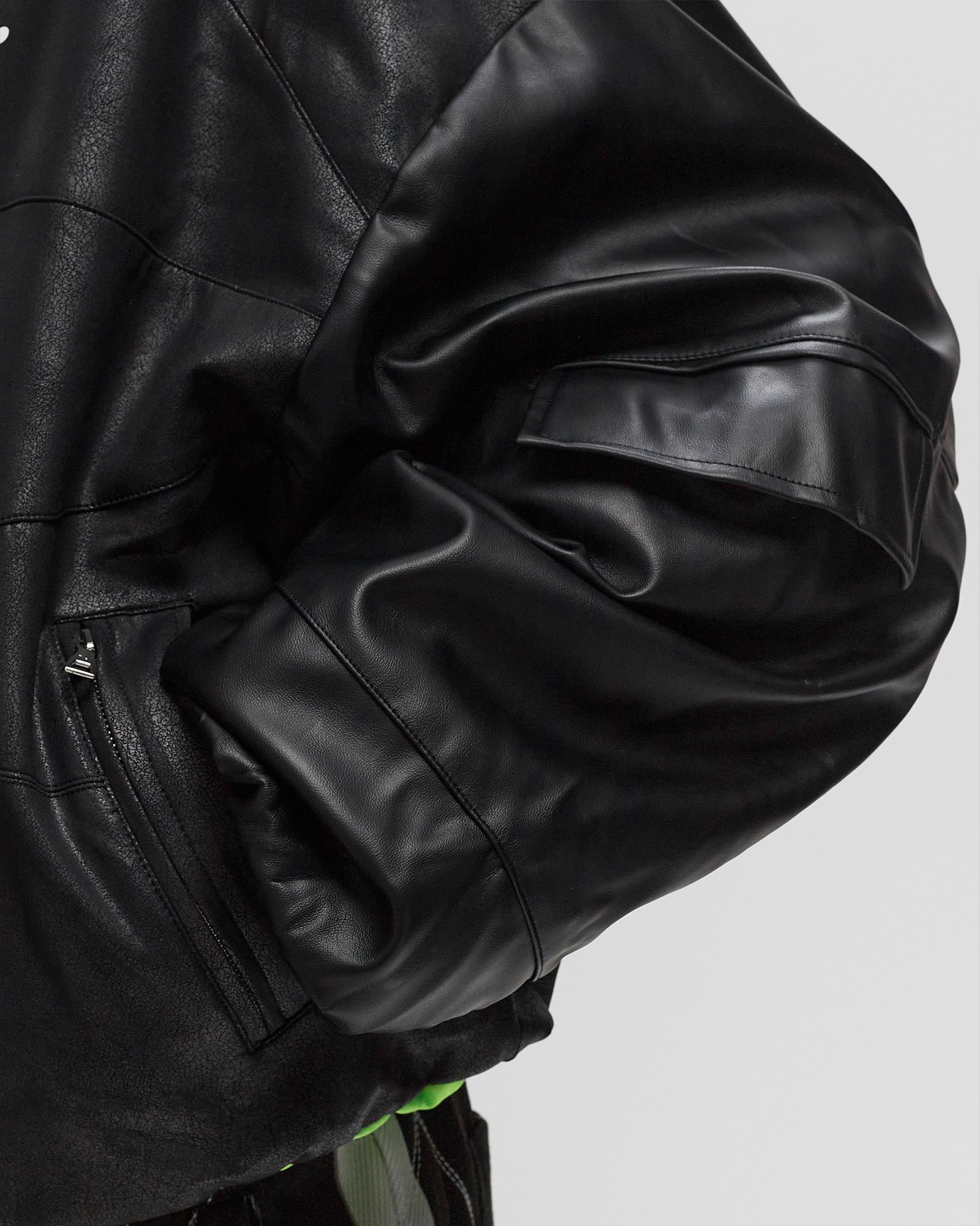 X ASAP ROCKY PLEATHER JACKET