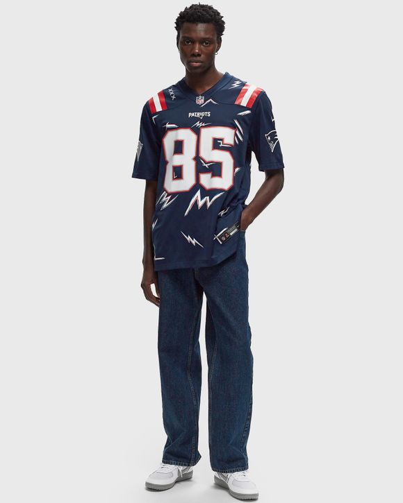 Fanatics Nike x HARD New England Patriots Game Jersey Hunter Henry 85 Blue BSTN Store