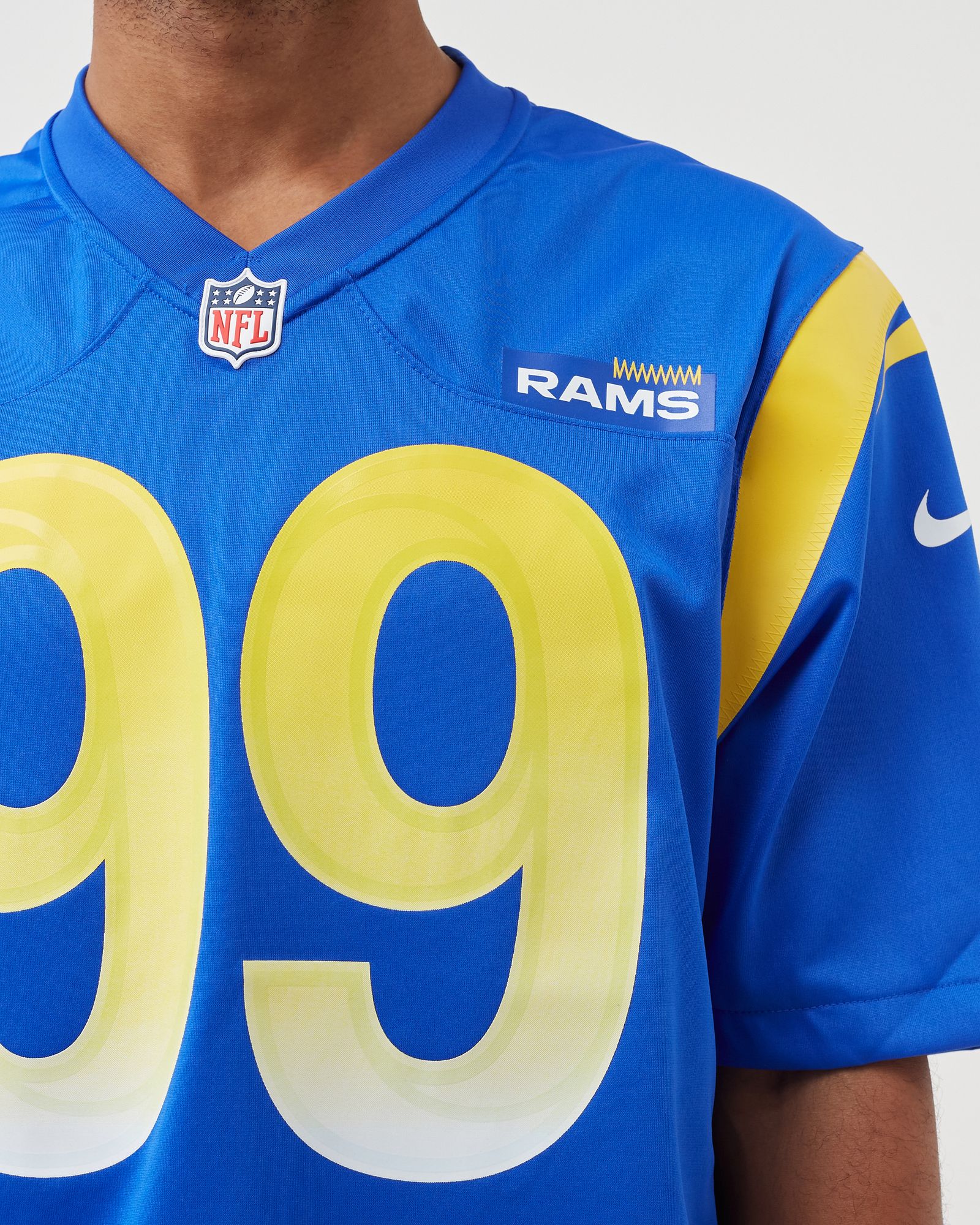 【新品タグ付】ロサンゼルス・ラムズ ドナルド 99 ユニフォーム M　ナイキ Nike The Nike Tee Aaron Donald Number 99 Los Angeles Rams LA