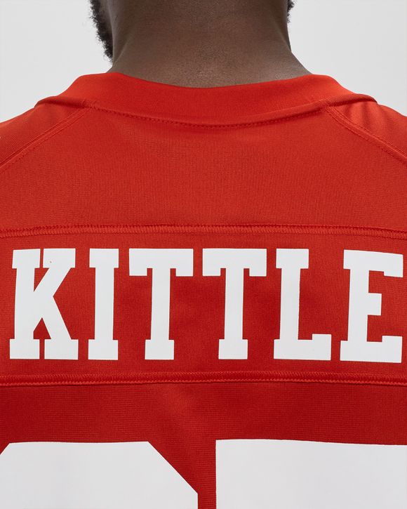 Nike San Francisco 49ers No85 George Kittle Red Team Color Men's Stitched NFL 100th Season Vapor Limited Jersey