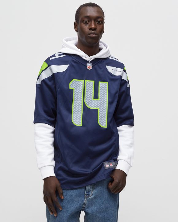 Blue Nike NFL Seattle Seahawks Metcalf #14 Team Jersey