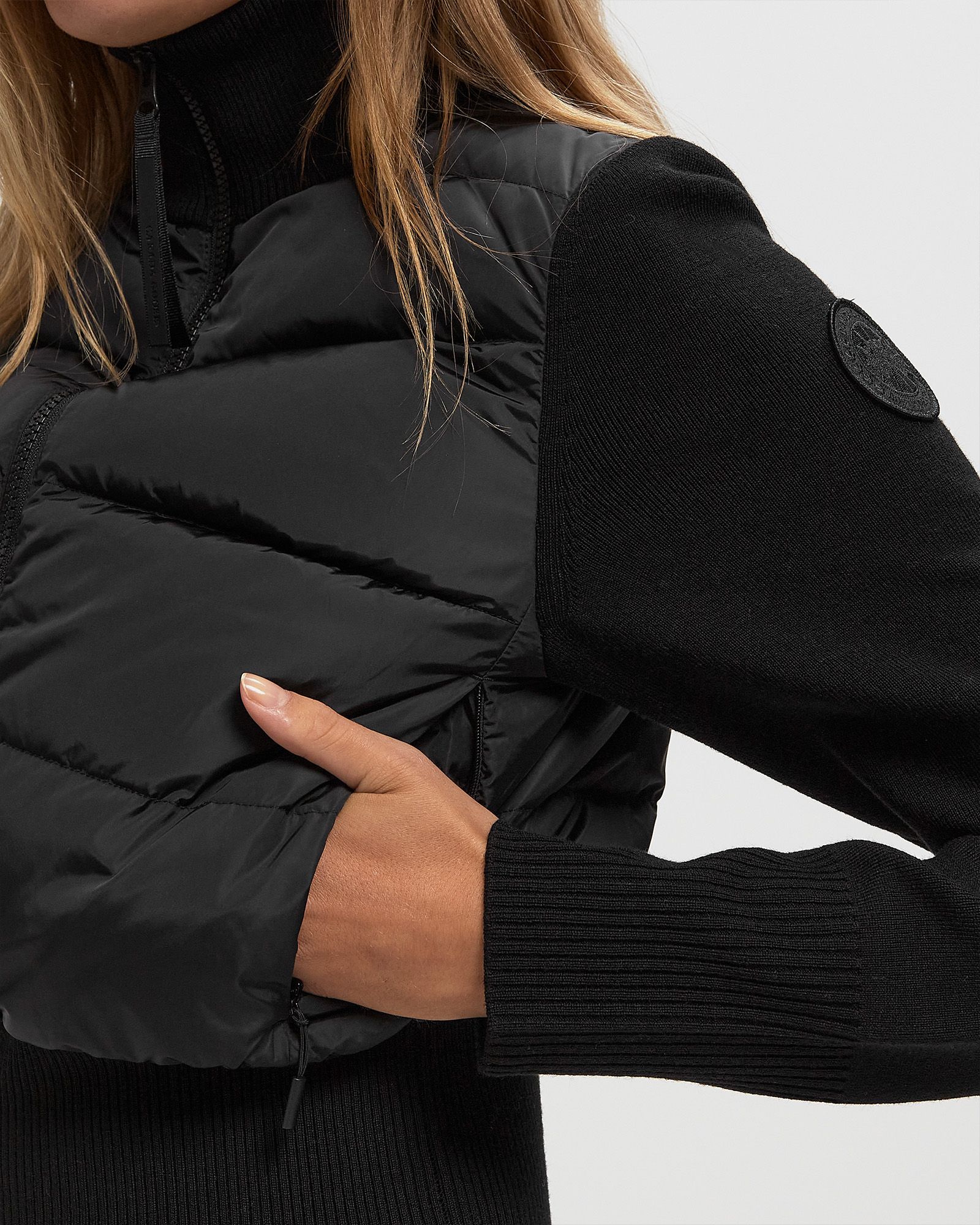 HyBridge Wide Quilt Knit Jacket