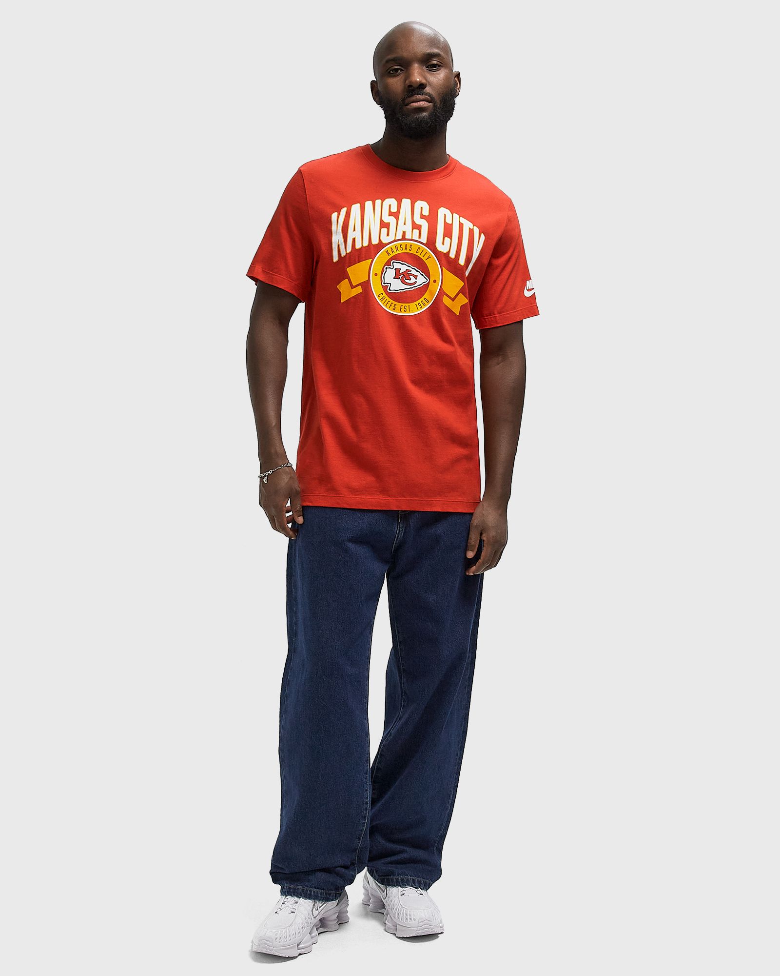 NFL Kansas City Chiefs Rewind Front and Back Hit Essential Cotton Tee