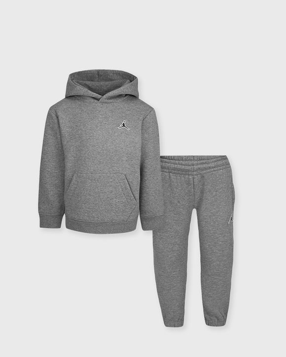 Jordan JORDAN ESSENTIALS PULL OVER SET Grey - CARBON HEATHER