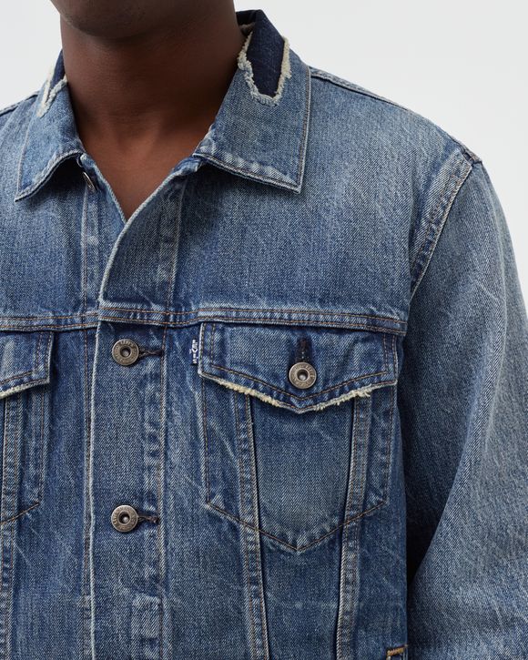 Levis LEVI'S MADE & CRAFTED TYPE III TRUCKER JACKET Blue - LMC AWAJI MIJ