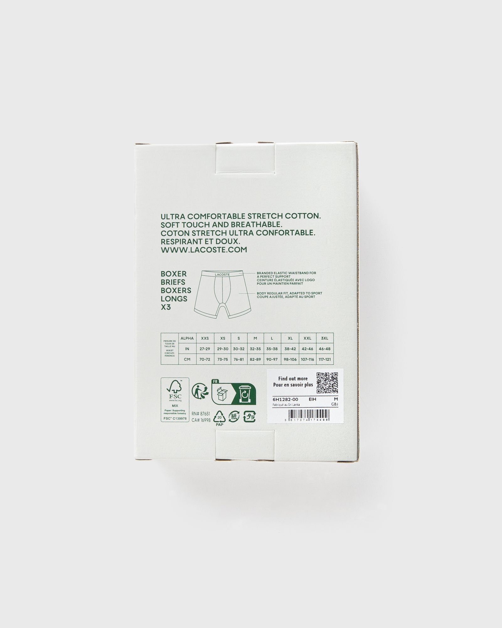 PACK DE 3 BOXERS LONGS