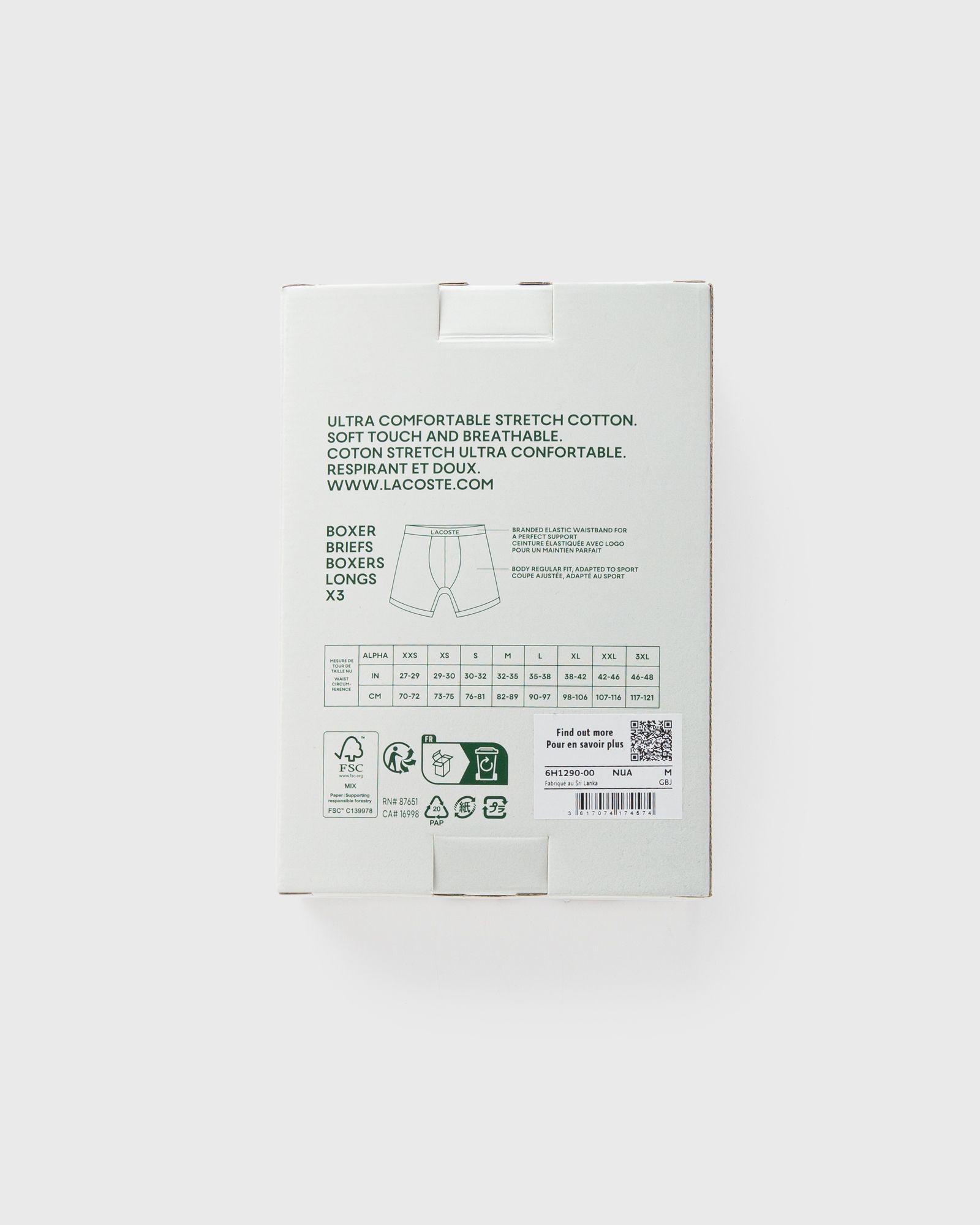 PACK DE 3 BOXERS LONGS