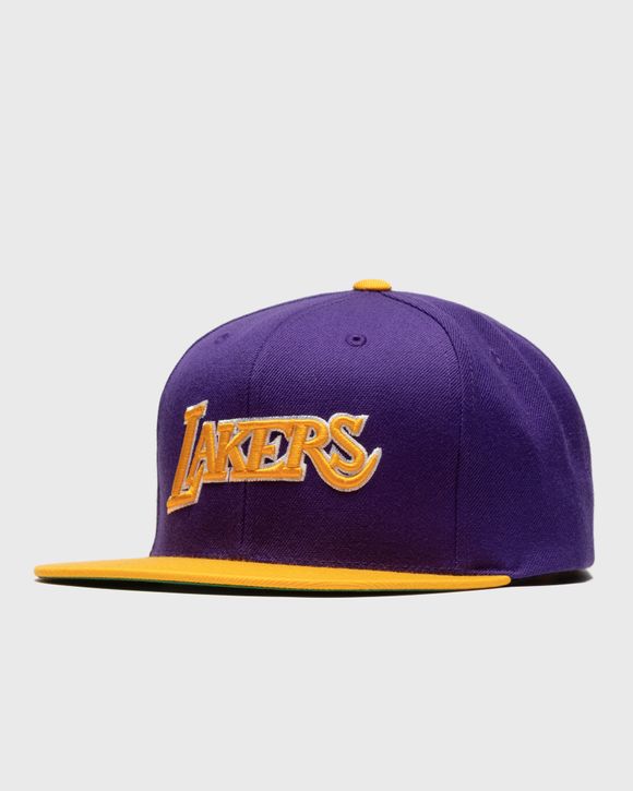 Wool 2 Tone Snapback Los Angeles Lakers - Shop Mitchell & Ness