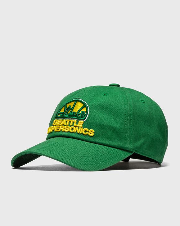 Mitchell & Ness - NBA Green Unconstructed Cap - Seattle SuperSonics Team Ground 2.0 Green Dad Cap @ Hatstore