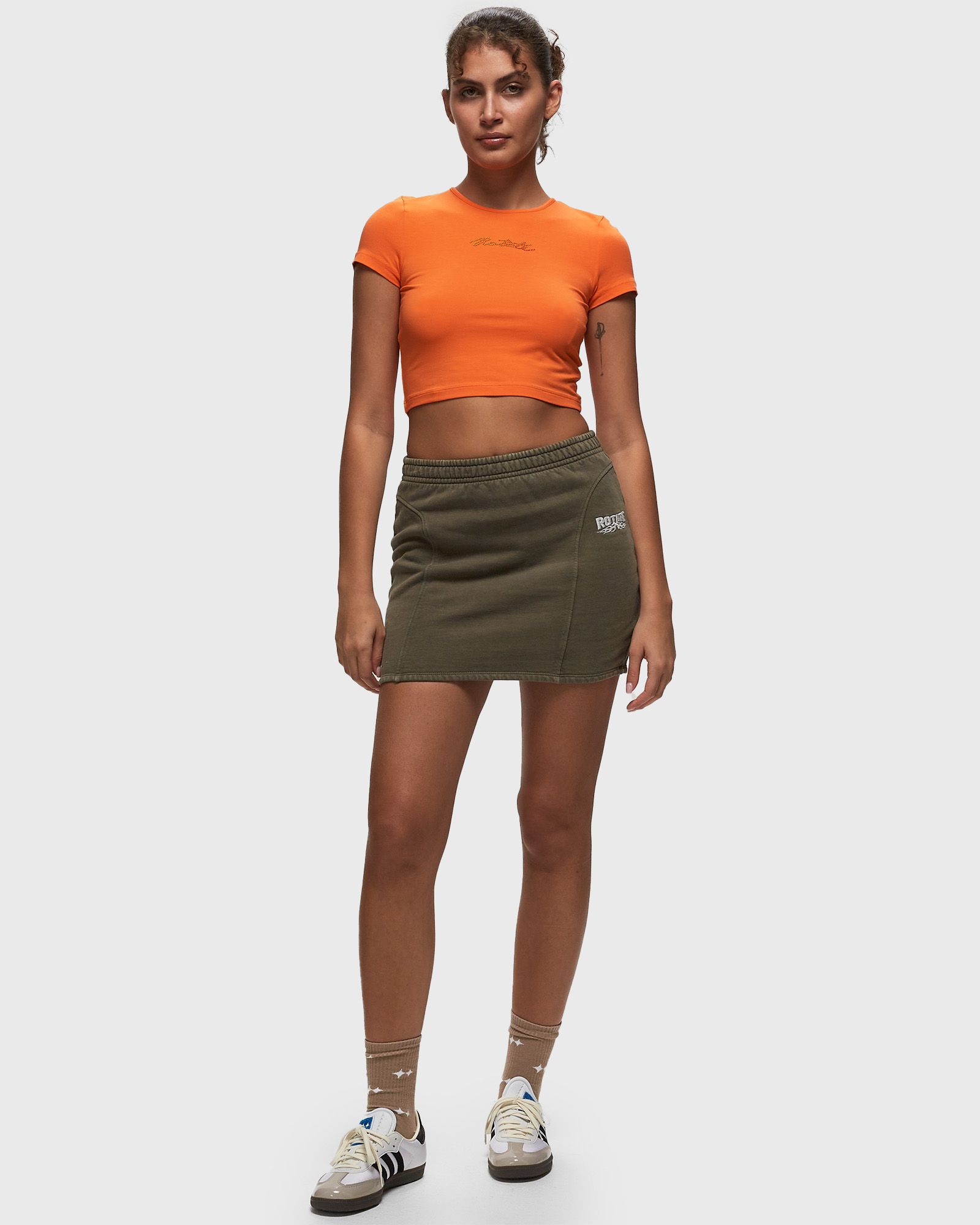 Enzyme Sweat Mini Skirt