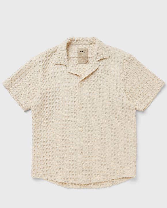 OAS オーエーエス　Ecru Jaffa Waffle Shirt