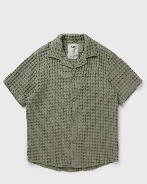 Dusty Green Cuba Waffle Shirt