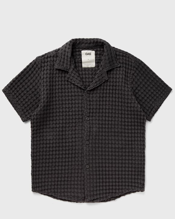 Nearly Black Cuba Waffle Shirt