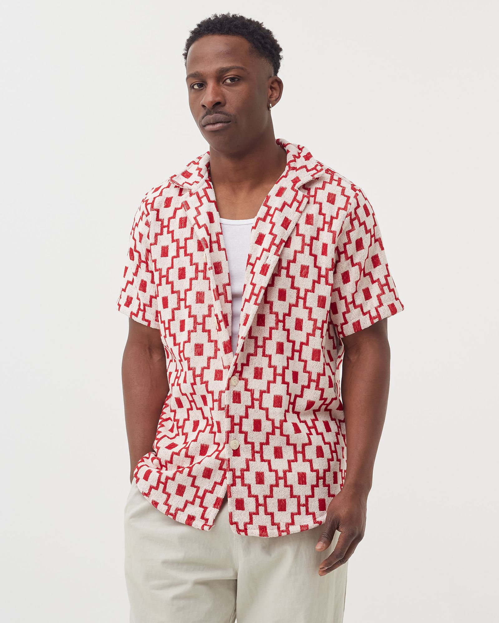White Machu Terry Shirt