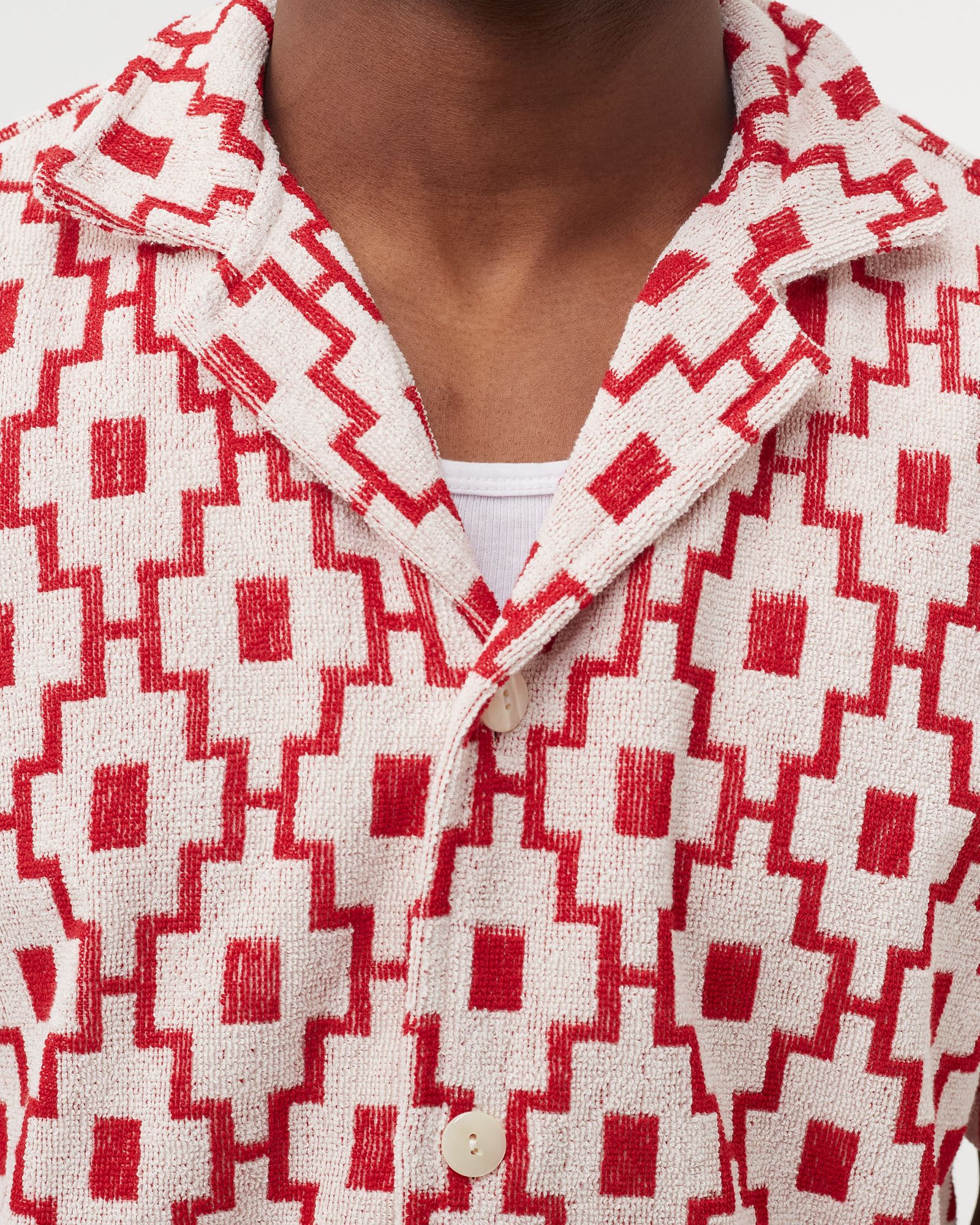 White Machu Terry Shirt