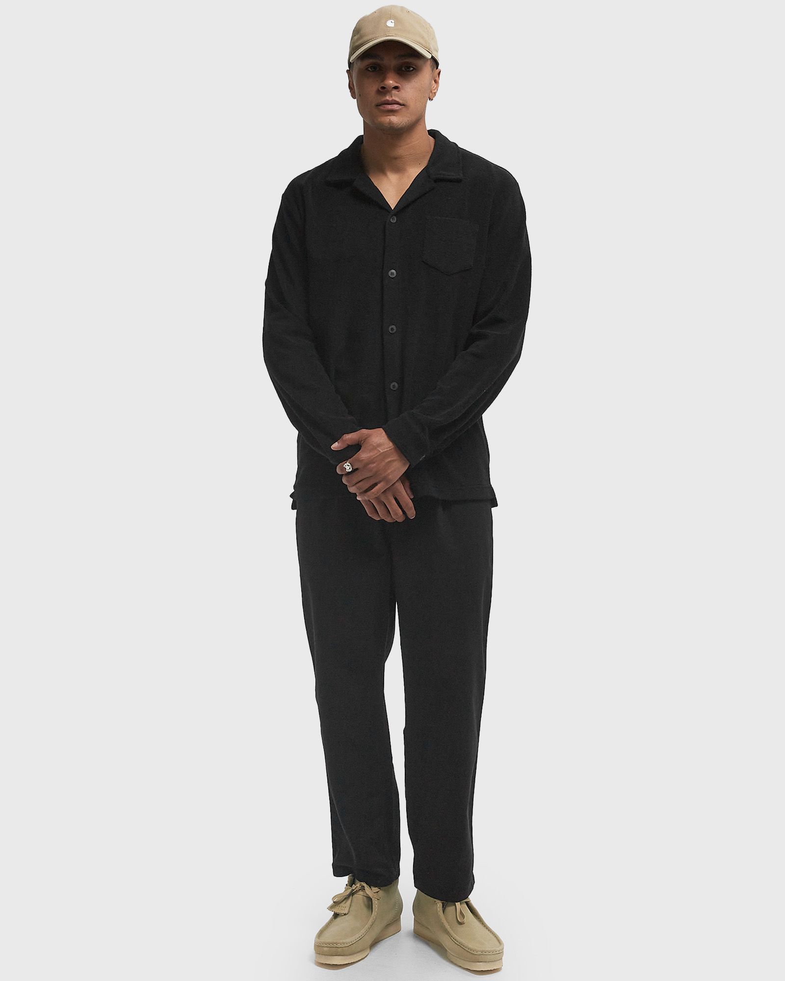 Black Terry Camisa Shirt