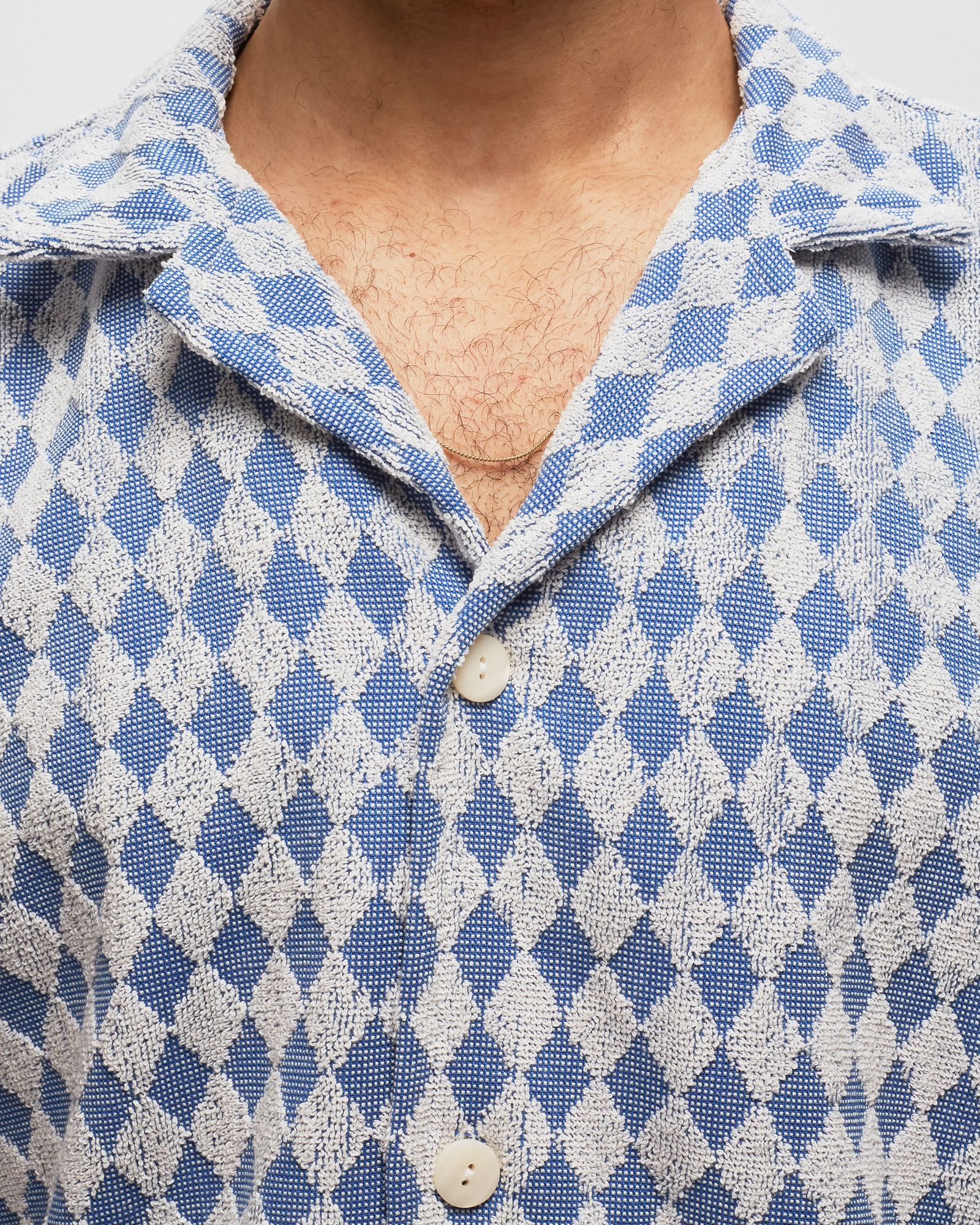 Navy Diamond Cuba Terry Shirt