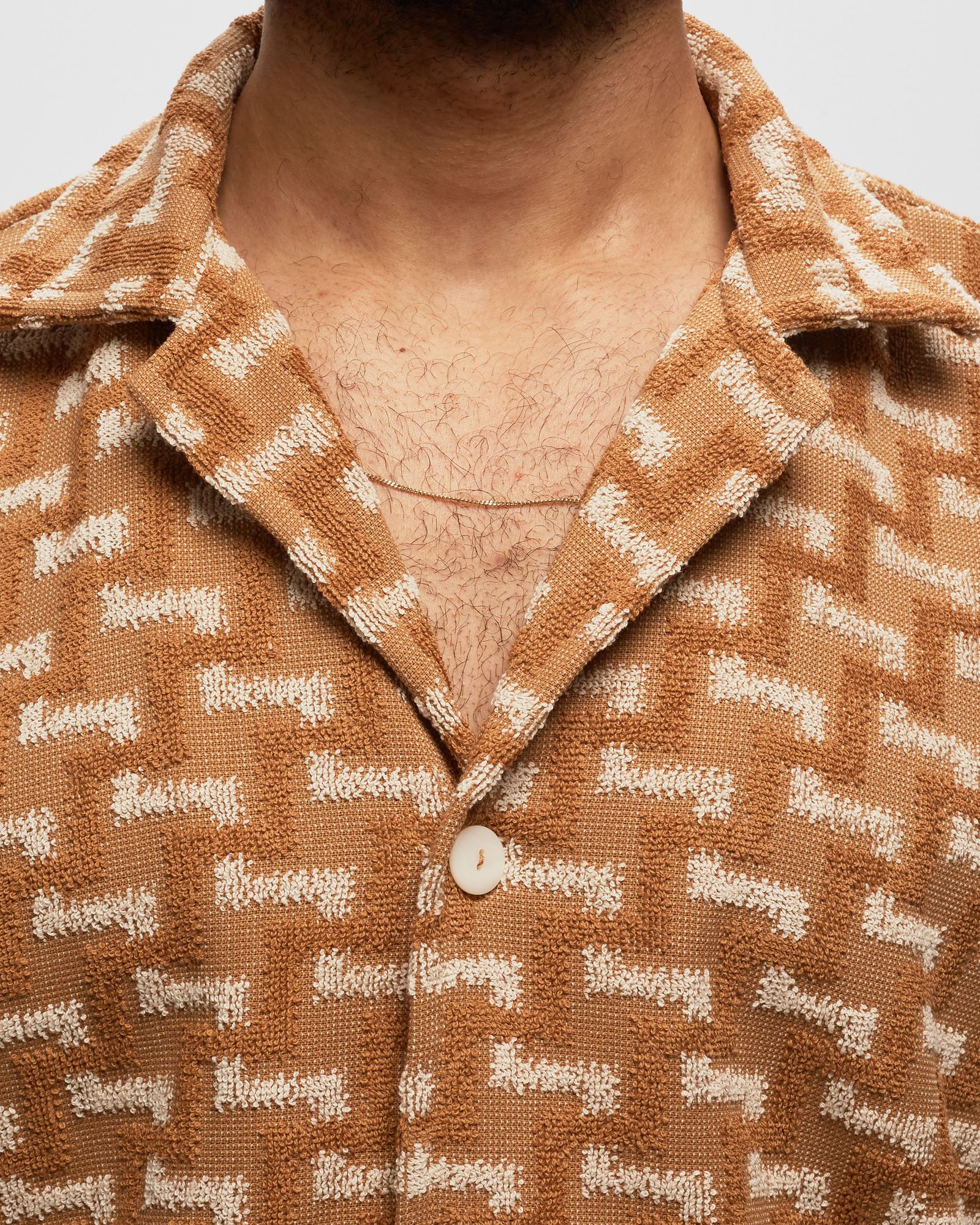 Camel Layer Zig Cuba Terry Shirt