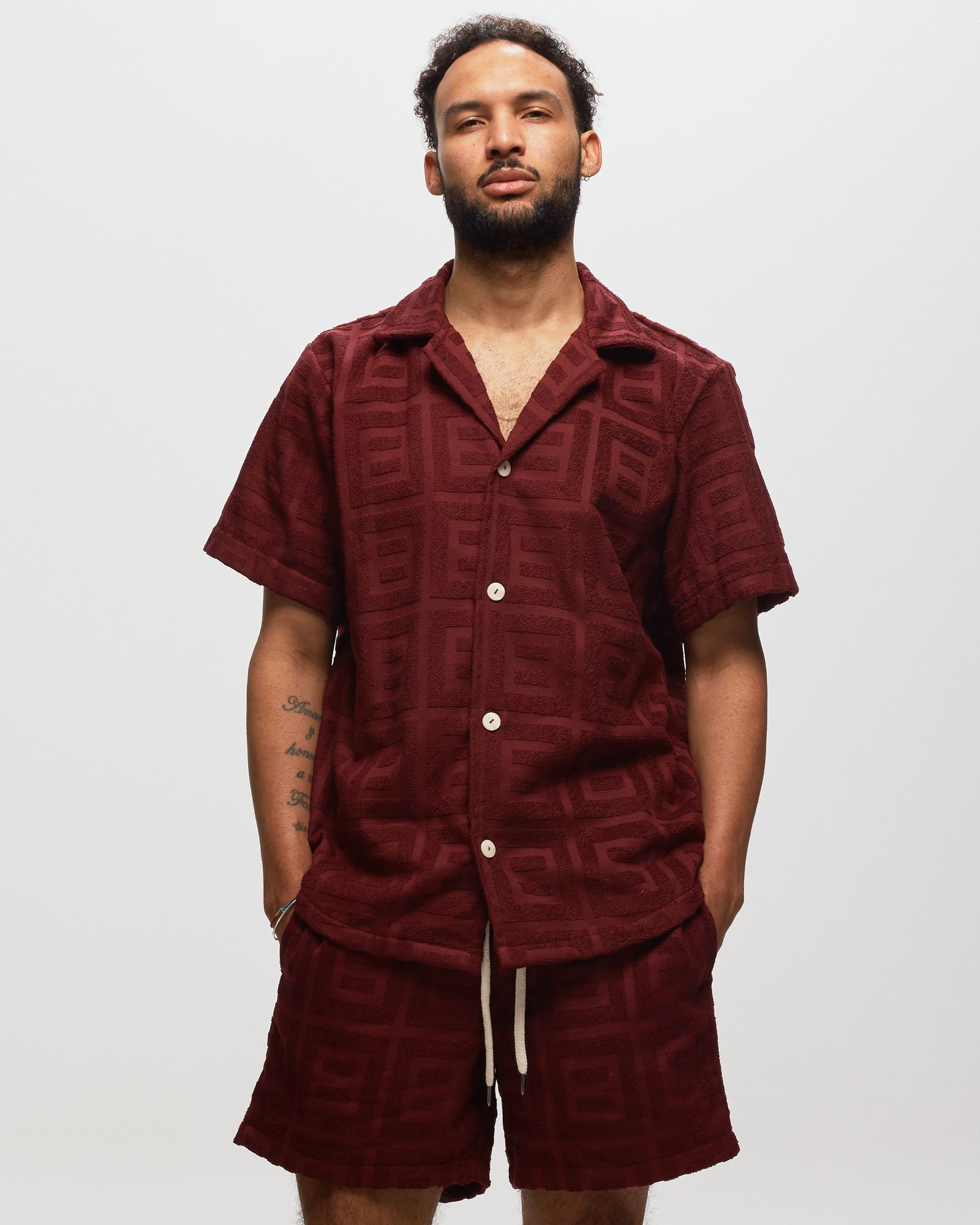 Burgundy Terrace Cuba Terry Shirt