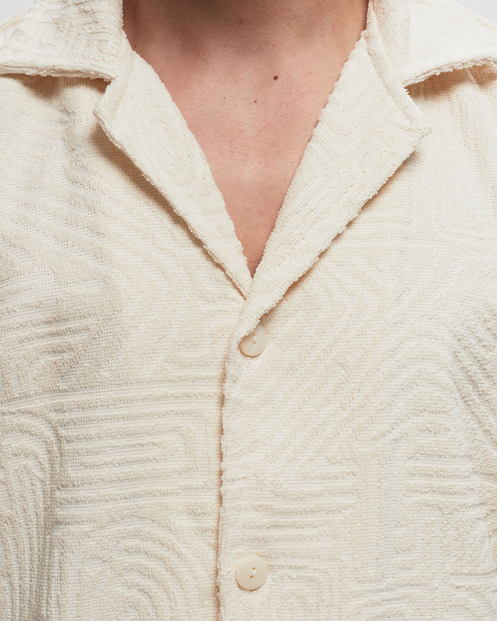 Cream Golconda Cuba Terry Shirt