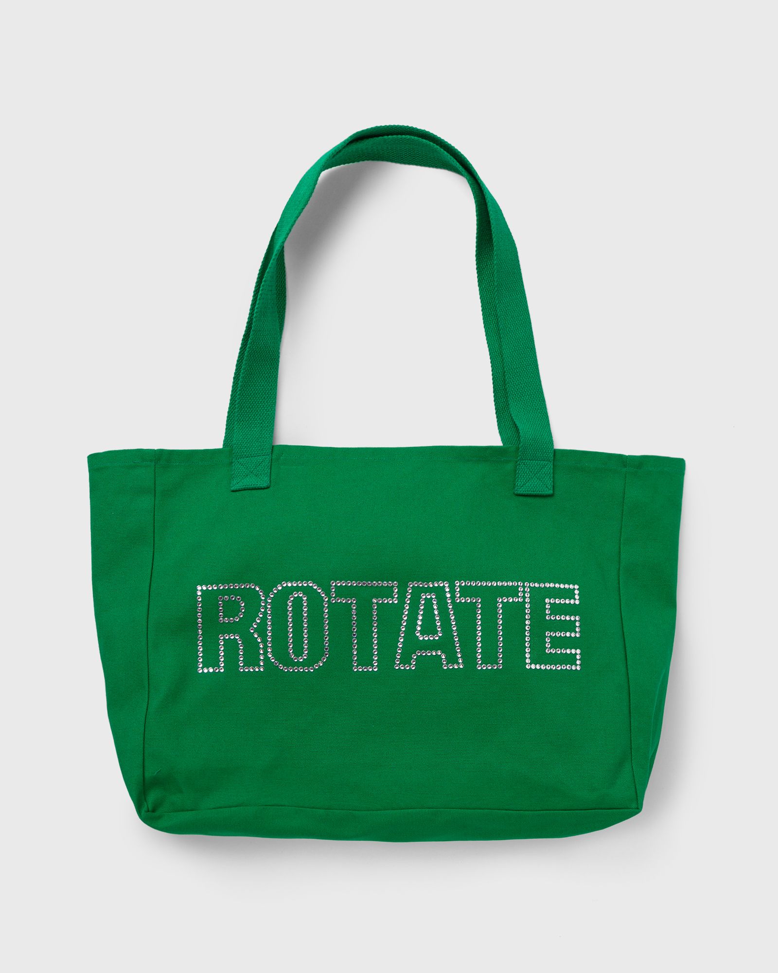 ROTATE Birger Christensen - canvas shopper w. logo women tote & shopping bags green in größe:one size