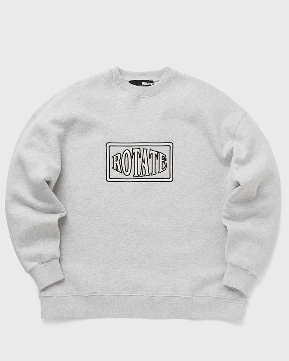 ROTATE Birger Christensen Sweat Crewneck With Logo Grey | BSTN Store