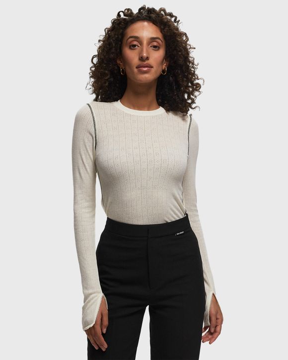 Pointelle Longsleeve Top