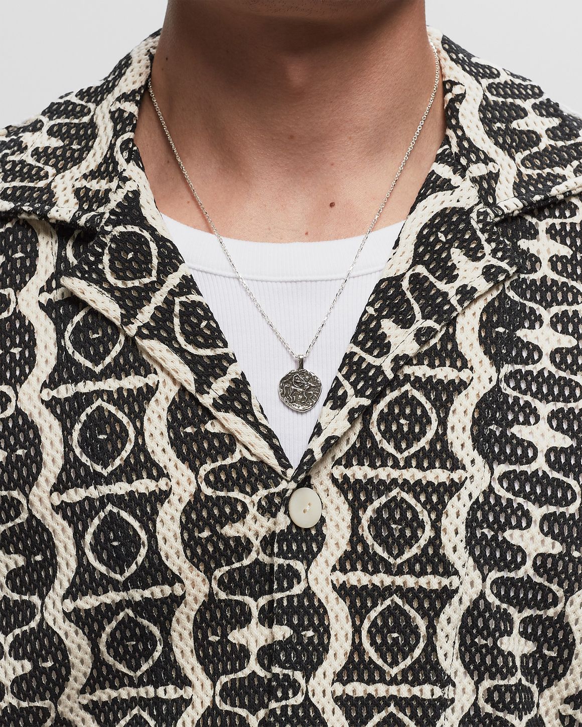 Oskar's Boutique OAS Terry Camisa LS Shirt in Khaki