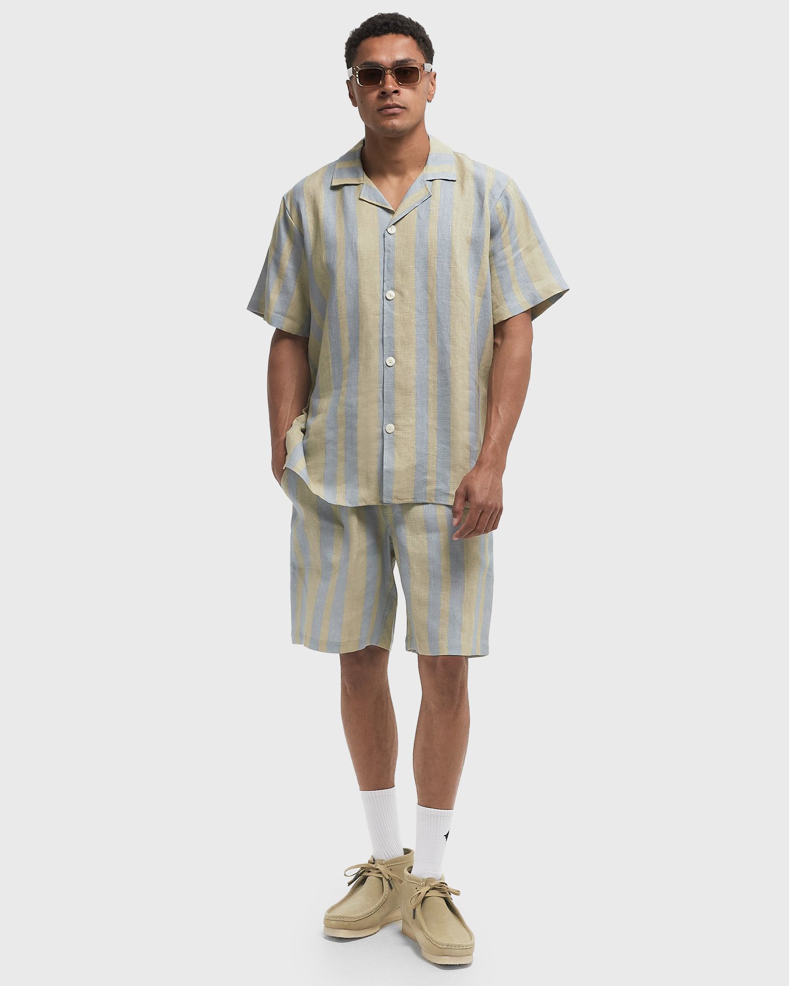 Mist Strata Cuba Linen Shirt