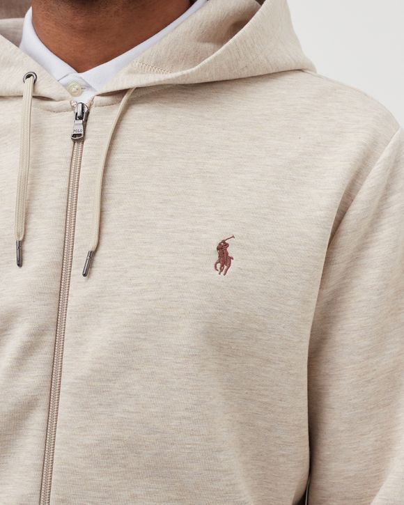 Polo Ralph Lauren Double-knitted Full-Zip Hoodie Brown