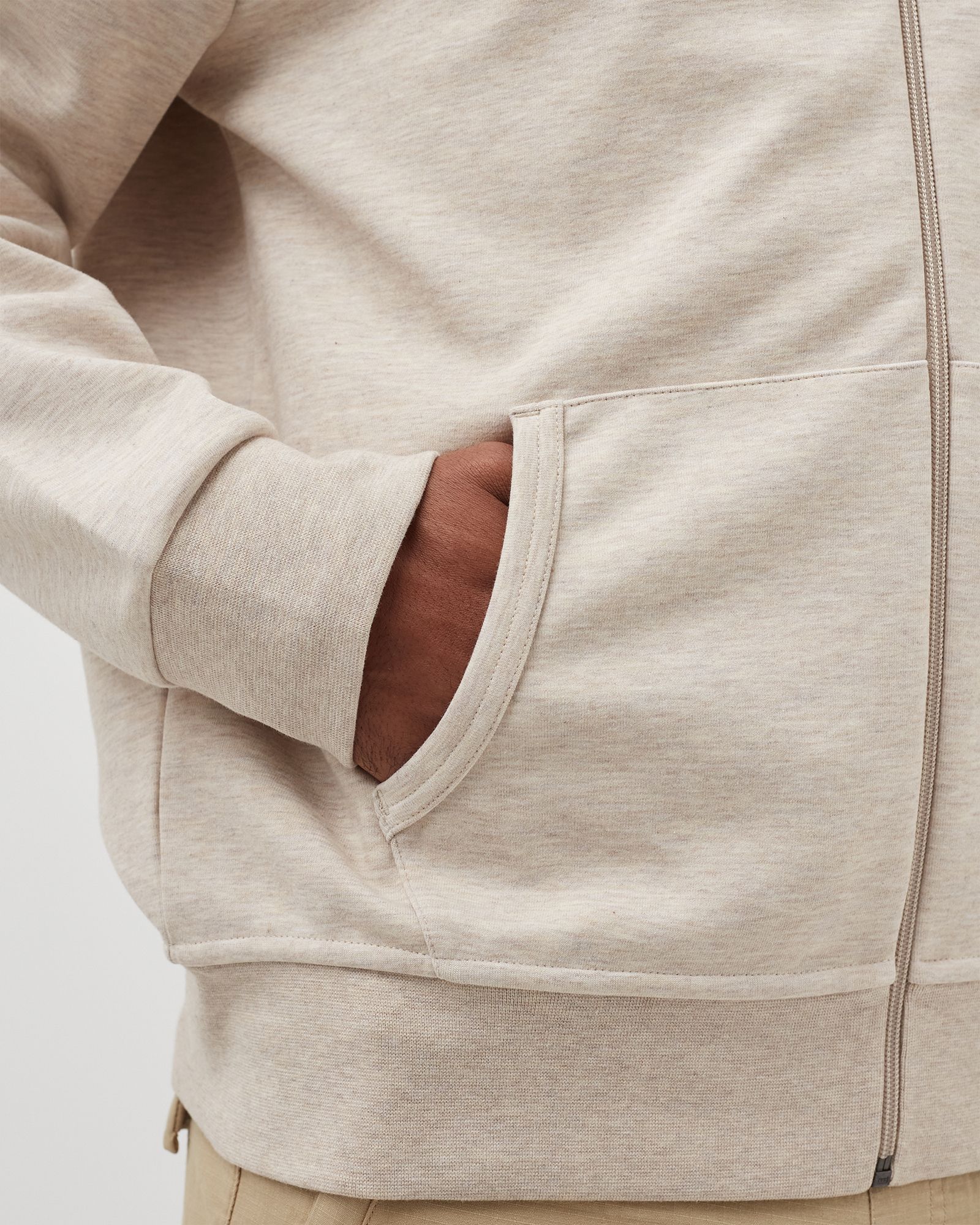 Double-knitted Full-Zip Hoodie