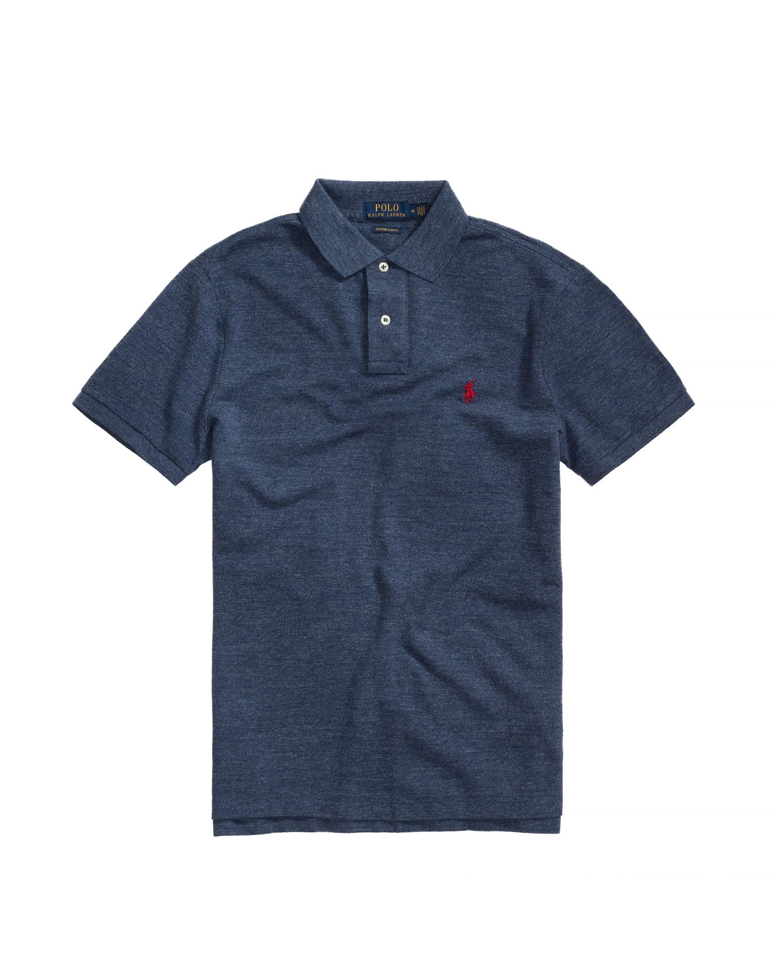 Custom Slim Fit Mesh Polo Shirt