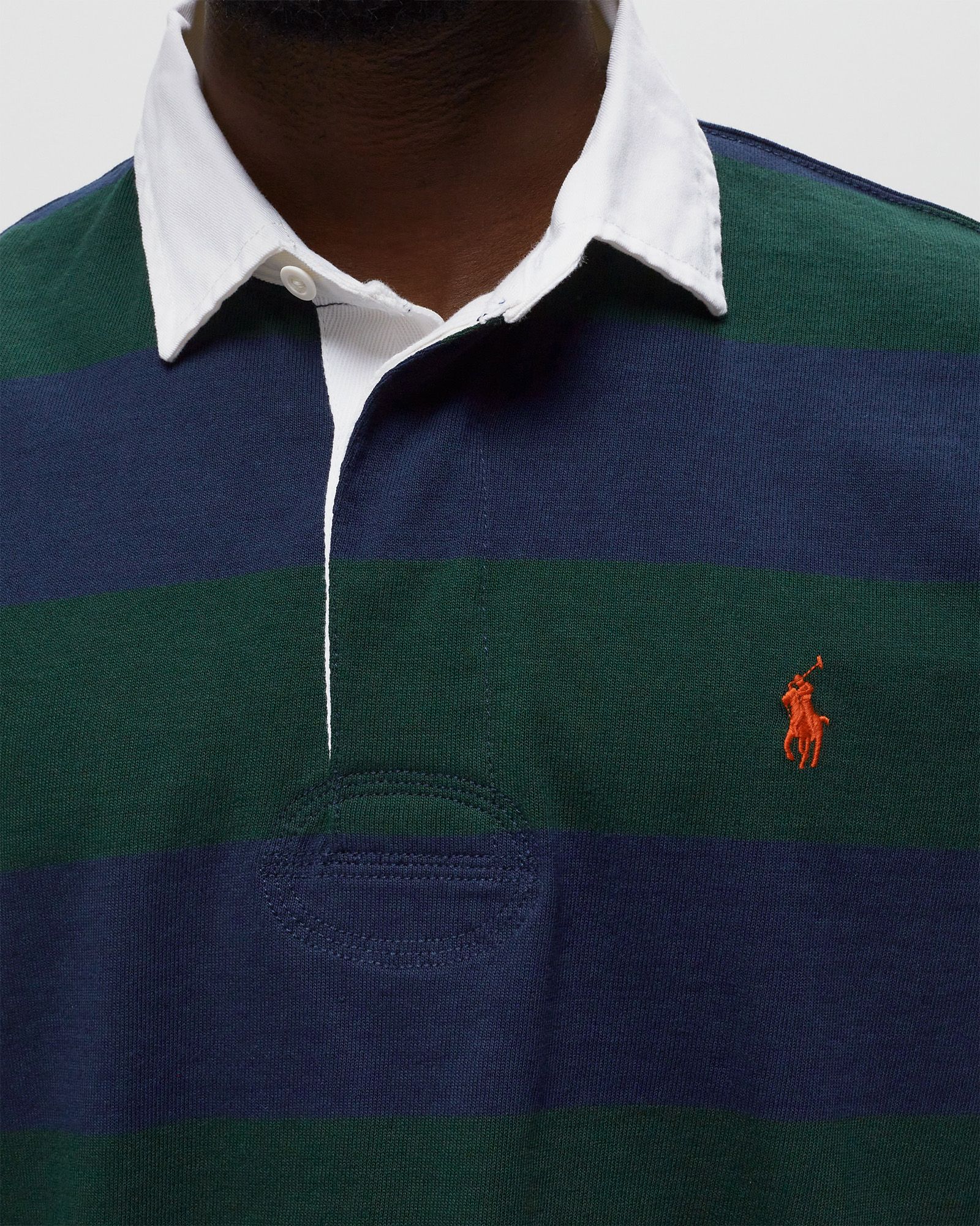 LONG SLEEVE KNIT RUGBY POLO